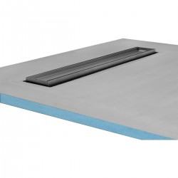 Wetroomstop shower base 900mm x 1200mm x 30mm with 600mm end linear drain 