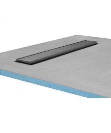 Wet Room Shower Trays - Tiled Floor - Linear Drain - Side - Flexi Dual - 1200 X 800 X 30 Mm