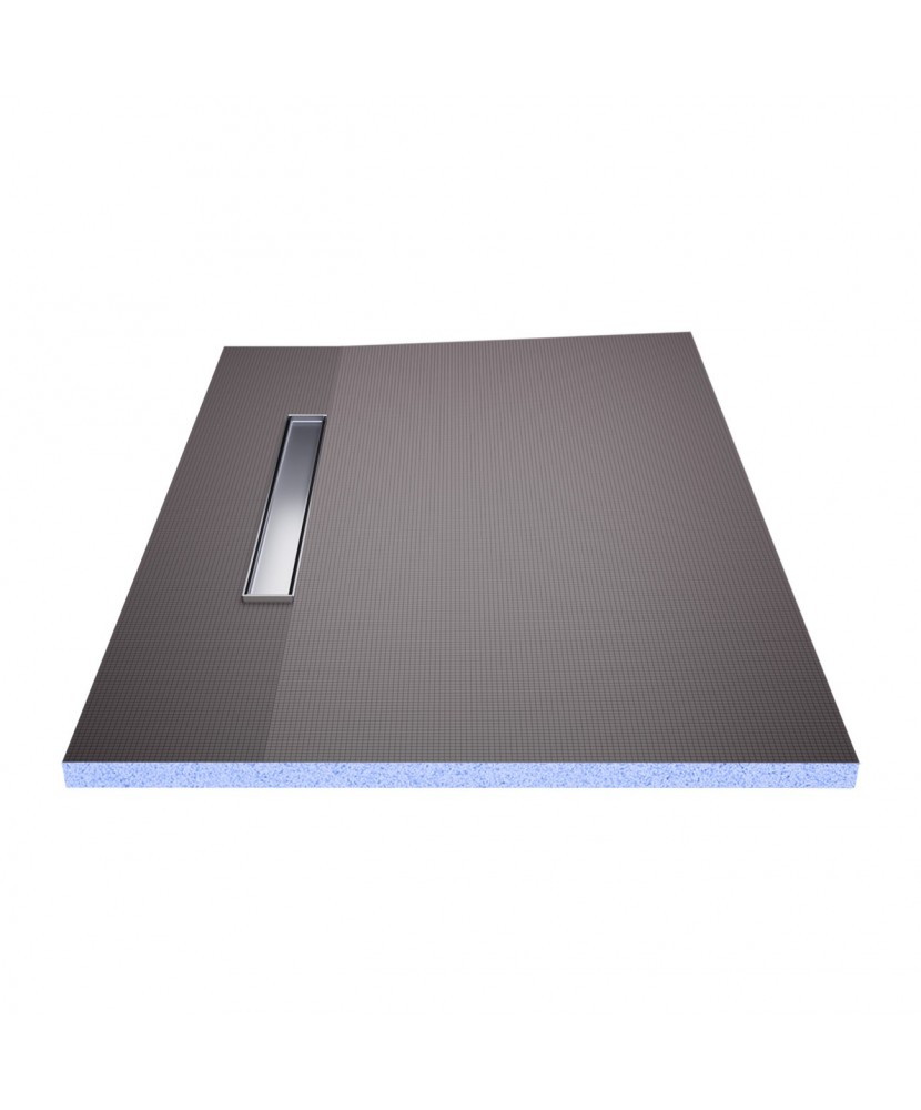 Wet Room Shower Trays - Tiled Floor - Linear Drain - Side - 1 Way Flexi Dual - 1200 X 800 X 30 Mm