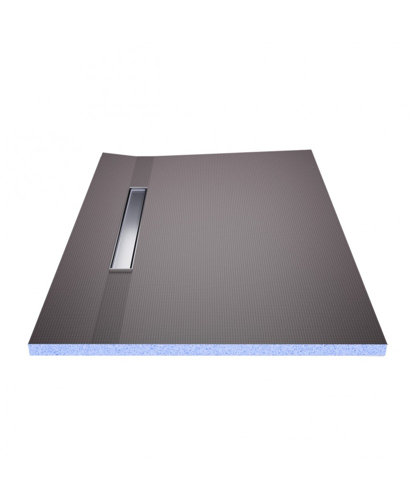 Wet Room Shower Trays - Tiled Floor - Linear Drain - Side - 2 Way Flexi Dual - 1200 X 800 X 30 Mm