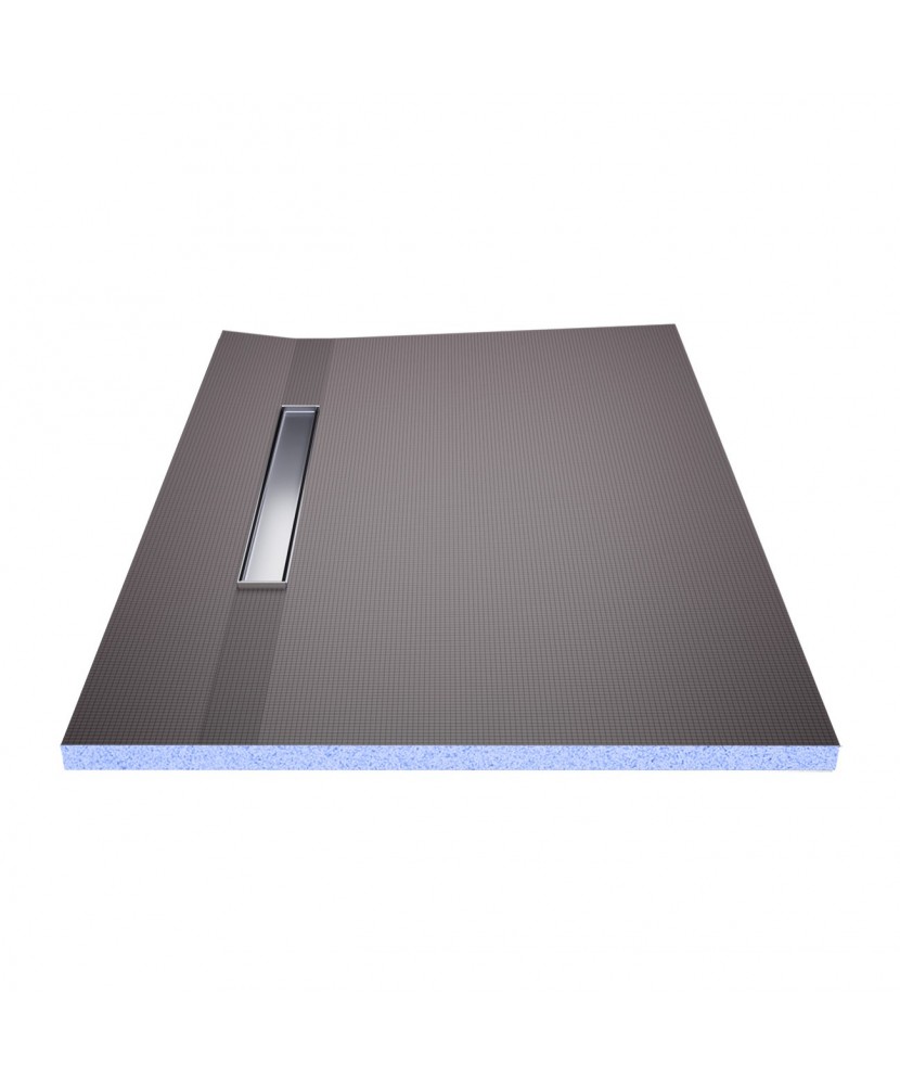 Wet Room Shower Trays - Tiled Floor - Linear Drain - Side - 2 Way Flexi Dual - 1600 X 900 X 30 Mm