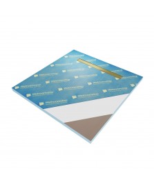 Wet Room Shower Trays - Microcement Floor - Linear Wet Room Trays - End - Microcement Gold - 900 X 900 X 40 Mm