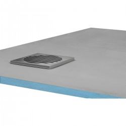 Wetroomstop shower base 1200mm x 1200mm x 20mm with centre dallmer gulley 