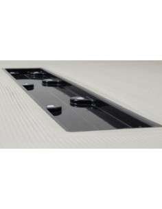 Wetroomstop shower base 800mm x 1200mm x 30mm with 600mm end linear drain 