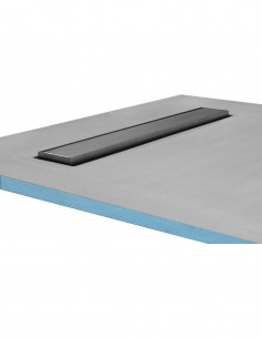 Wet Room Shower Trays - Tiled Floor - Linear Drain - End - Flexi Dual - 900 X 1700 X 30 Mm