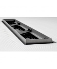 Wetroomstop shower base 900mm x 1700mm x 30mm with 600mm side linear drain 