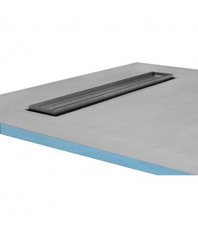 Wetroomstop shower base 900mm x 1700mm x 30mm with 600mm side linear drain 
